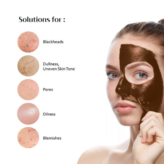 Blackhead removal mask Apply a tear-off mask to shrink pores and tear off a deep cleansing mask