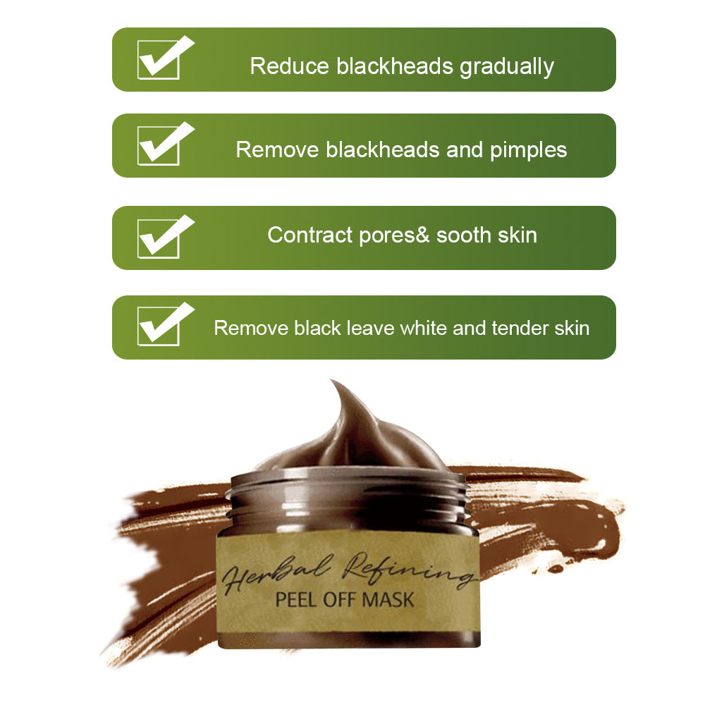 Blackhead removal mask Apply a tear-off mask to shrink pores and tear off a deep cleansing mask